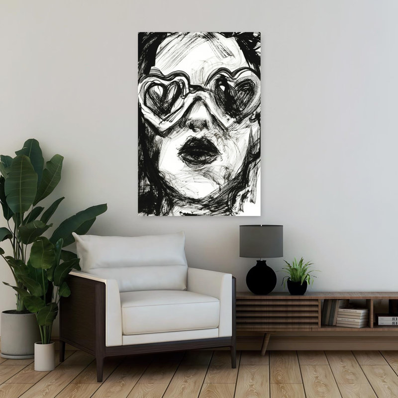 Love Goggles 1 Piece Wrapped Canvas Wall Art, 91.44cm H x 60.96cm W