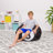 Bean Bag Chair for Kids, Teens, and Adults - Filled with Soft Beads, Includes Removable and Machine Washable Cover - Multiple Colors, Sizes and Fabrics including Soft Nylon & Canvas with Patterns-1783236408-1785356745