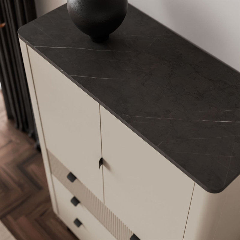90cm Sideboard, cashmere / grey stone