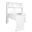 Bureau à domicile avec couleur blanche antique, grand espace de rangement, 2 tablettes, 2 grands tiroirs, facile à nettoyer, vaste espace de salon, ordinateur blanc, rangement, surface à gratter, espace spacieux-635338334
