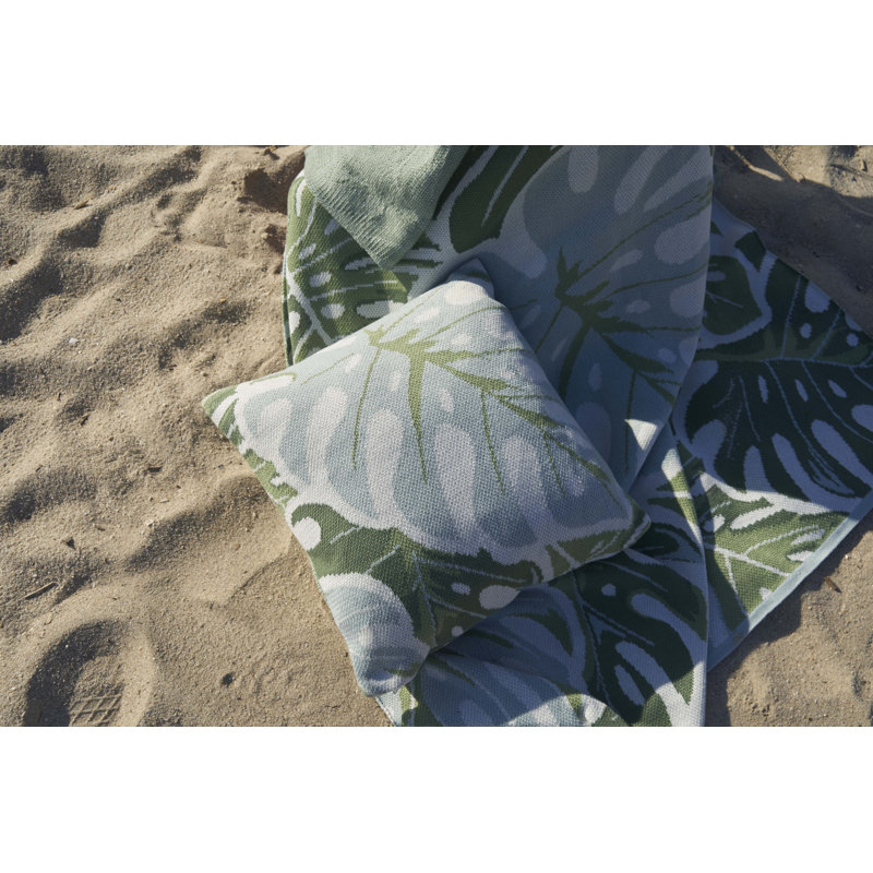 Monstera Knit Pillow