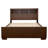 Cappuccino Queen Bed with Bookcase Headboard