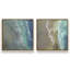 Waves Meeting the Shore Set of 2 Canvas Prints in a White Frame, 24" x 24"-1329238584-1329238720