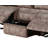 Zubaida Two Tone Chocolate Velvet Recliner Sofa W/Usb Port & Drop Down Table