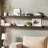Miami 60" W x 8" D Floating Shelves Set with Invisible Wall Mount Brackets-111448272