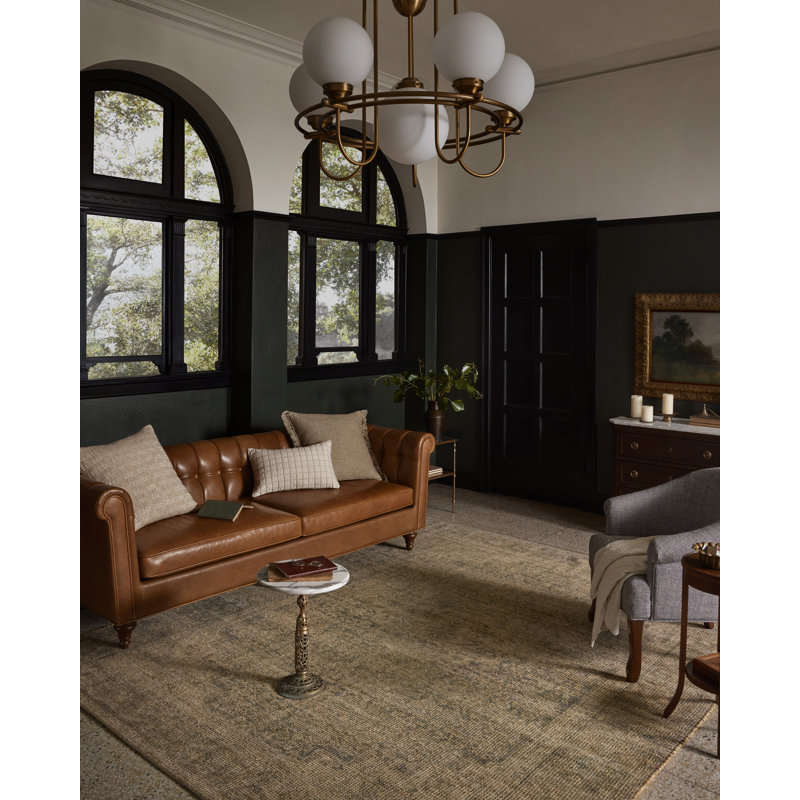 Tapis océan / naturel Magnolia Home par Joanna Gaines x Loloi Oakley, 2 pi 3 po x 3 pi 9 po