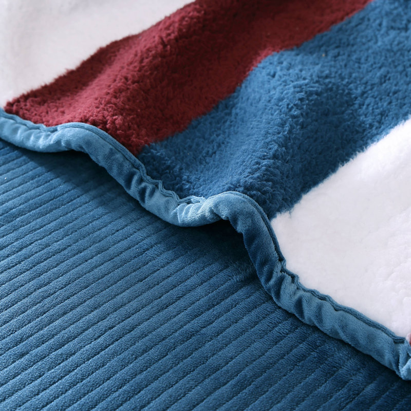 Jeté en sherpa ultra doux Nautica Wilton, Marine