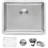 Ruvati 23-inch Undermount Bar Prep Kitchen Sink 16 Gauge Stainless Steel Single Bowl