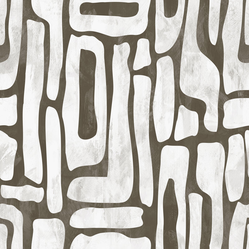 Papier peint Earthy Abstract Shapes - Modern Organic