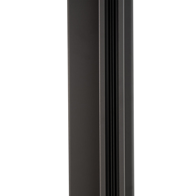 Charcoal Black Adjustable Pull-Down Privacy Screen for Pergola