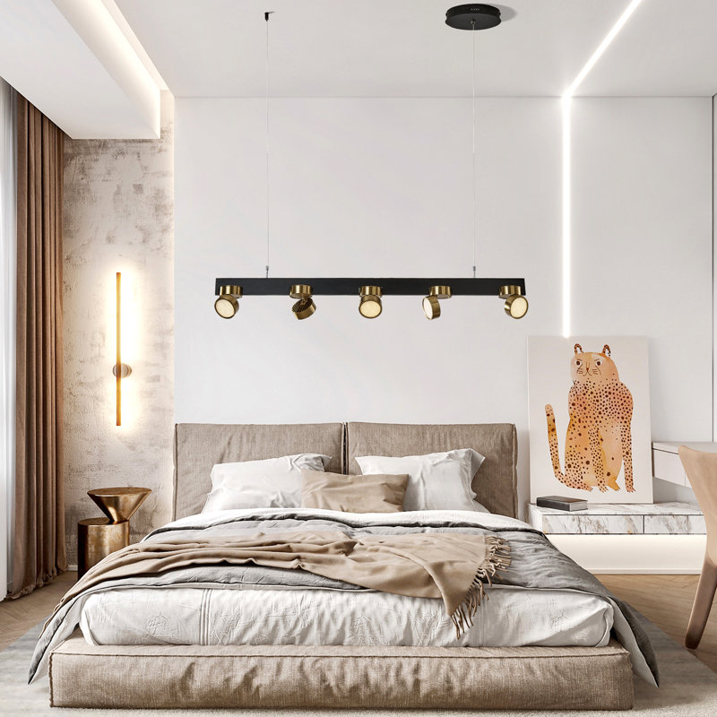 Teresc 5 - Light Kitchen Island Linear LED Pendant