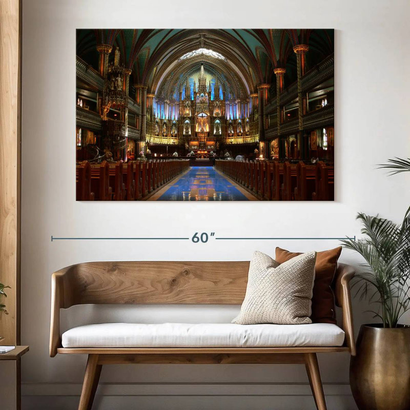 Adella Inside Notre Dame Basilica, 34" H x 51" W