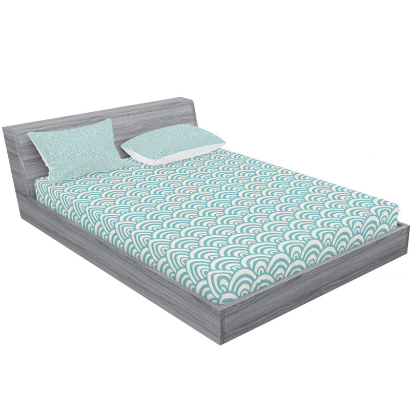 Ensemble de draps Bubbles in High Seas, Ensemble de drap pour grand lit avec drap-housse