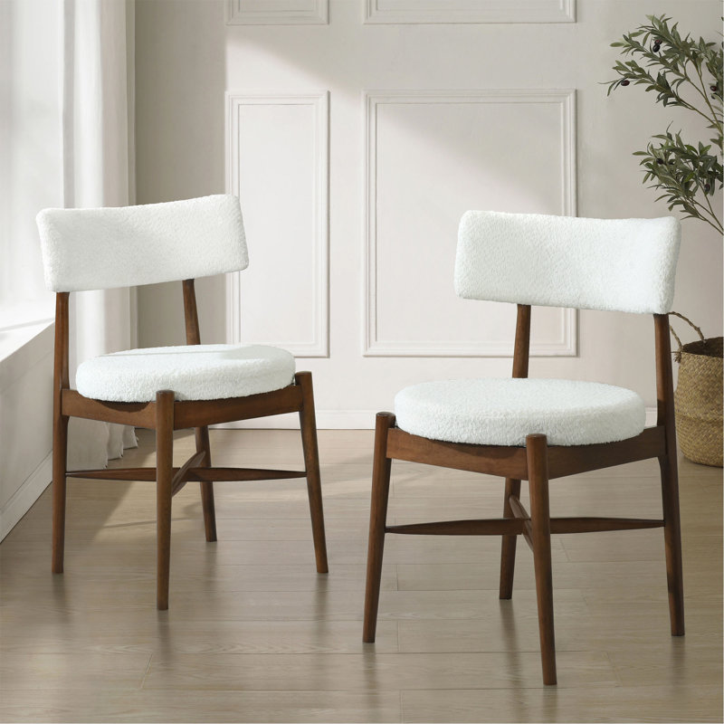Ensemble de chaises Mid-Century modernes (ensemble de 2), Brun