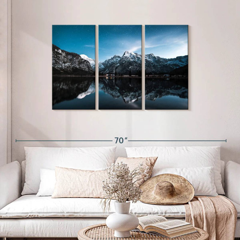 Alvord Snowy Mountain Peaks Reflection, 28" H x 45" W
