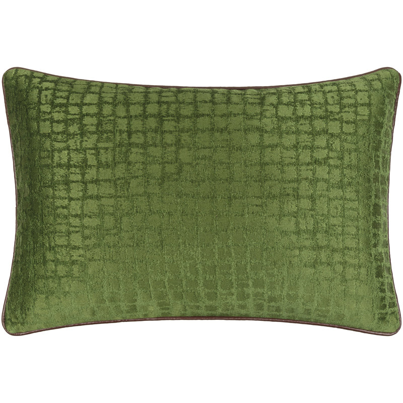 Tambi Pillow Cover Lumbar, Green/Brown