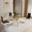 Dederick Glass Top Metal Base Dining Table-1986295953