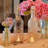 Oakpark Tea Light Hurricane Lantern Set