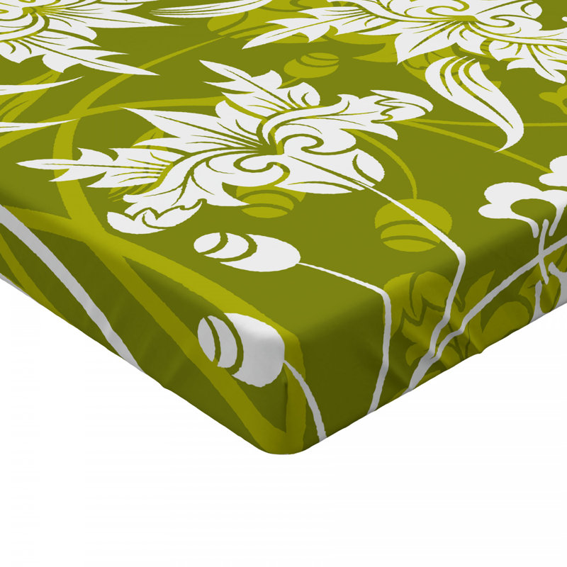 Microfiber Floral Fitted Sheet, Twin XL Fitted Sheet