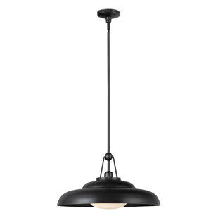 Palmetto Single Light Steel Pendant