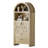 71" Tall Mid Century Arched Display Cabinet, Open Shelf Storage Cabinet For Dining Room-1227022788