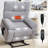 Heat Massage Dual Motor Infinite Position Up To 350 Lbs Large Electric Power Lift Recliners With Hidden Cup Holders, Power-Remote, Medium-Firm And Heavy Duty-362915812
