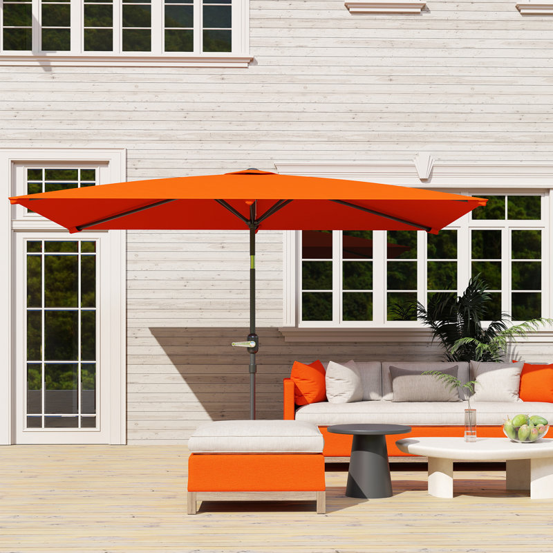 295cm Tilt Market Parasol, Orange