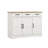 Farmhouse Buffet Cabinet Storage Sideboard With 3 Drawers And 3 Doors For Dining Living Room Kitchen Cupboard-White