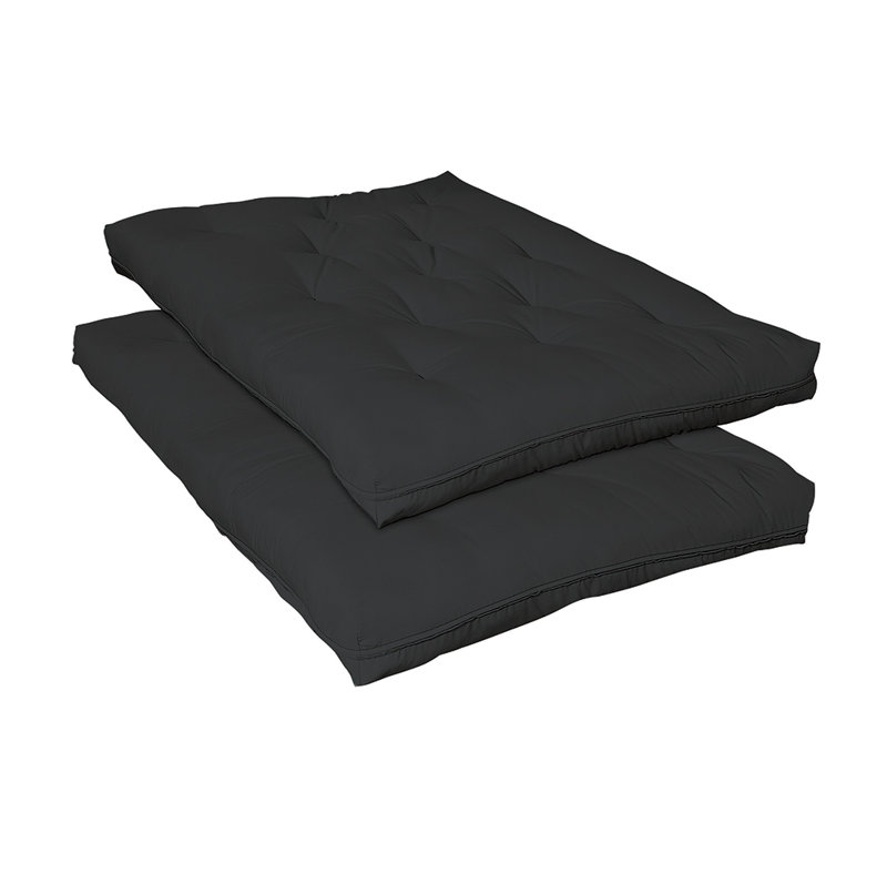 8" Premium Futon Pad Black