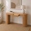Console moderne 59,05 po avec tiroir pour le vestibule et rayures verticales uniques