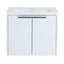Meuble-lavabo à fermeture en douceur 24 po avec lavabo, convenant à une petite salle de bain