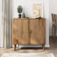 Buffet en bois Conrad avec rangement et tablettes réglables Conrad
