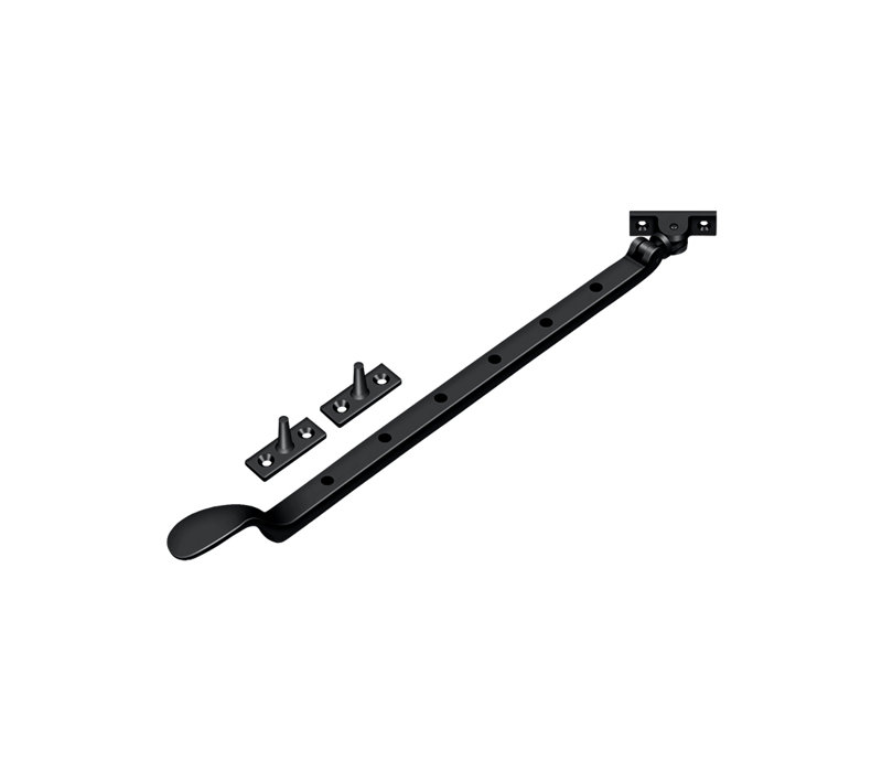 Colonial Casement Stay Adjuster, Black