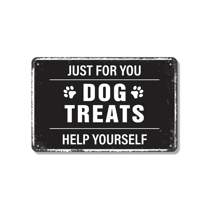 Plaque pour chien en aluminium 12 po x 18 po