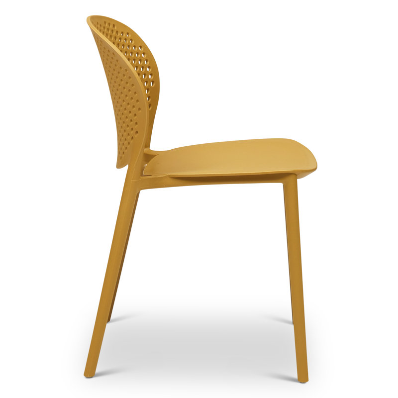 Bailey Stacking Patio Dining Chair, Ginger