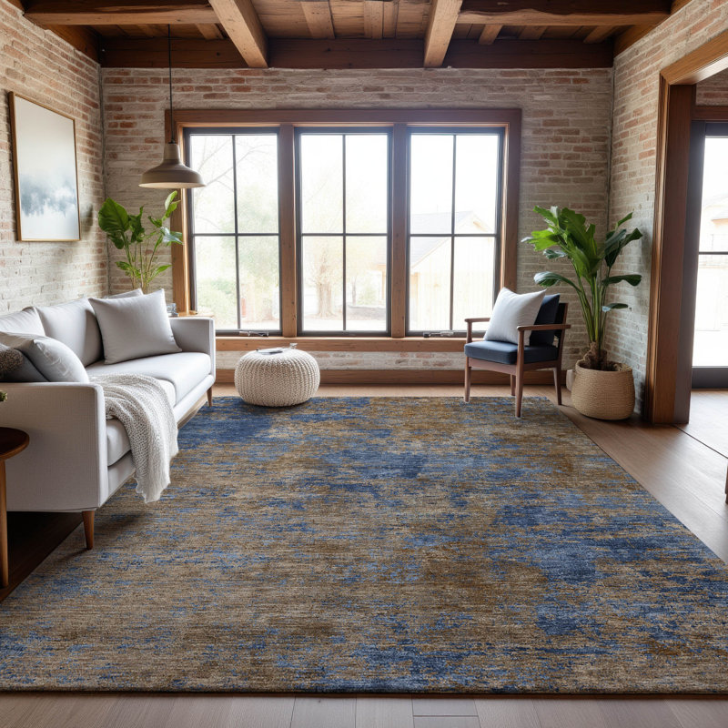 Premium Machine Washable Alexa AMF1093 Abstract Rug, Rectangle 3 pi x 5 pi