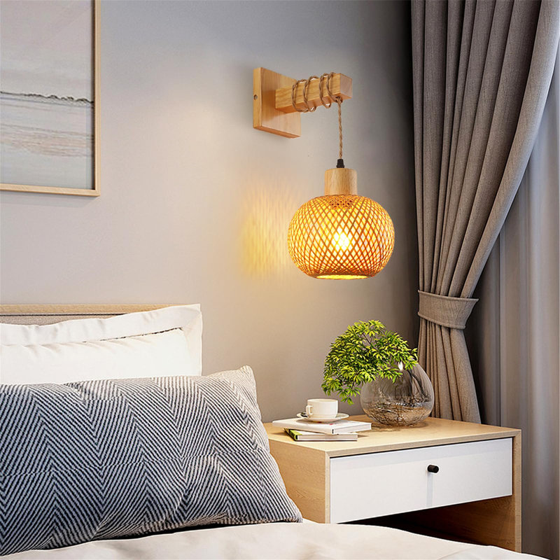 Alsion Manufactured Wood Armed Sconce