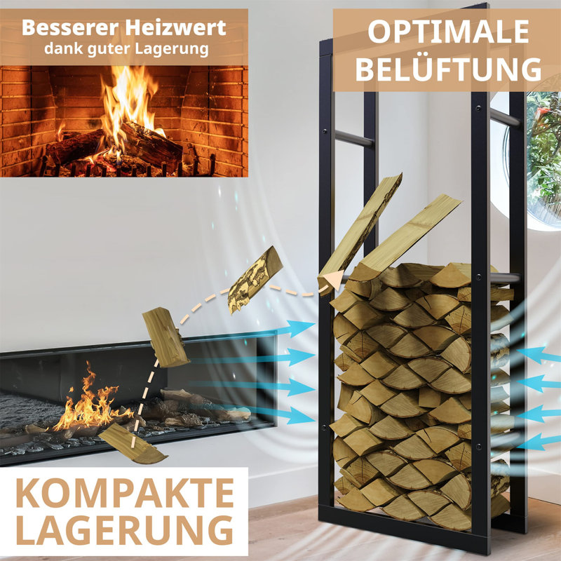 Antonietta 60cm W Metal Log Rack