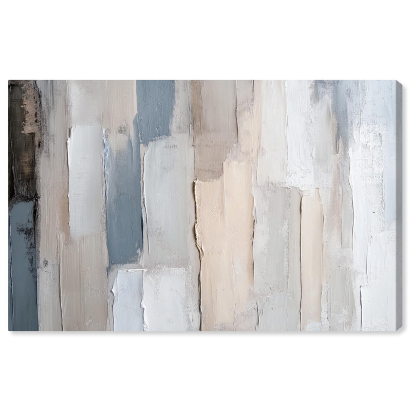 Soft Edges Abstract Geometric Canvas Art in 24" x 16"
