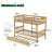 Twin Over Twin Solid Wood Bunk Bed With Trundle&Ladder, Convertible Into Twin Size Beds-2050400548
