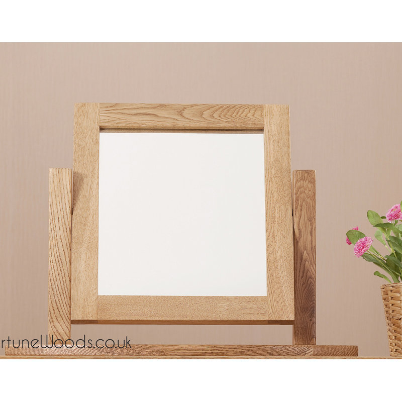 Wood Flat Floor Mirror