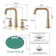 Widespread Double Handle Bathroom Faucet with Pop Up Drain