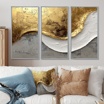Newman II - art mural vagues - ensemble de 3