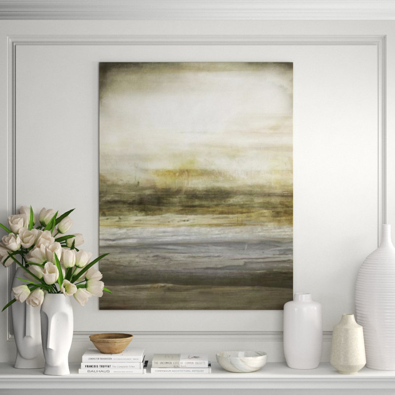 Cedar Lands Print by James McAllen, Hand Embellishment Gold, 60" H x 47" W