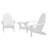 Anette Outdoor Adirondack Chair With Table-27118125