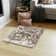 Carignano Handmade Shag Ivory / Black Tips Faux Fur Area Rug