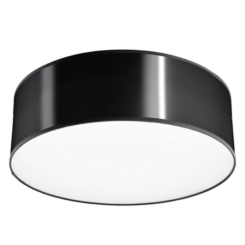 Floreat Flush Mount, Black, 11cm H x 25cm W