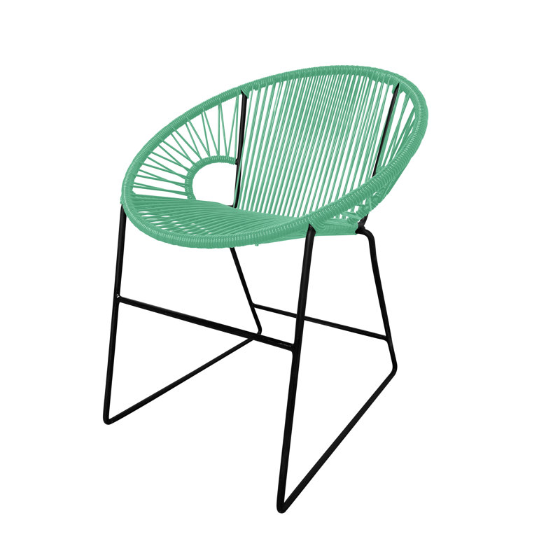 Chaise de patio Puerto, Menthe / noir