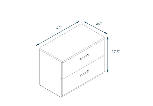 Friant Clearance Sale Gitana Lateral File Cabinet 2 Drawer - Closeout!