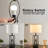 Flurie 23.5‘’ Nightstand Bedside Lamp Sets with USB Ports(Bulbs Included)